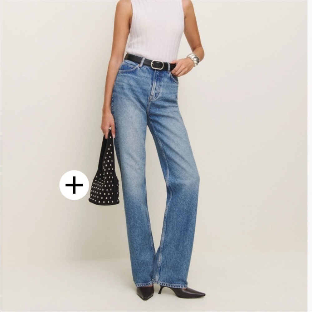 Reformation Classic Blue Straight Leg Jeans